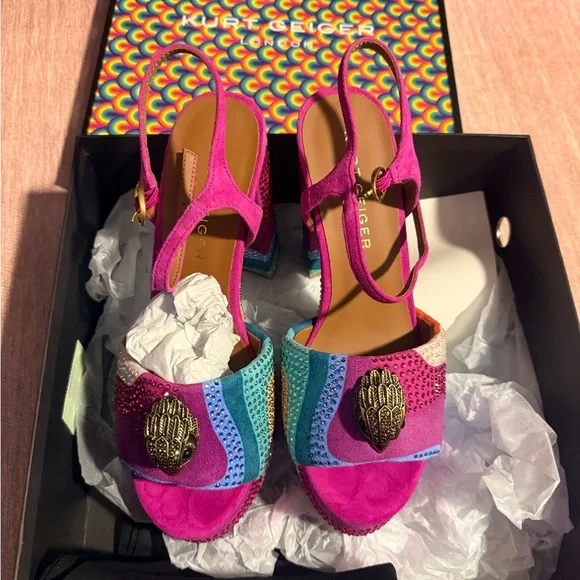 KURT GEIGER KENSINGTON PLATFORM HEEL - Picture 8 of 9